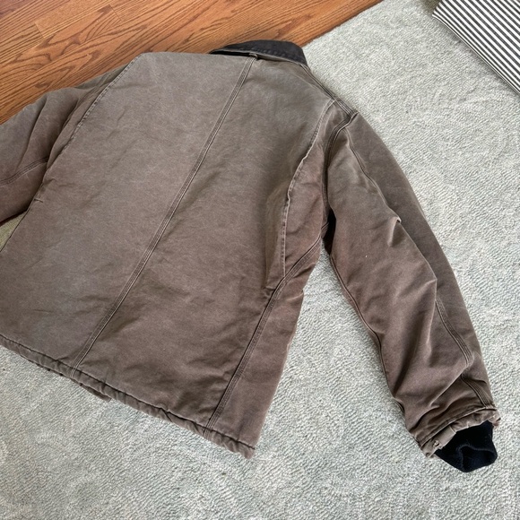 Carhartt VTG Sandstone Duck Arctic Quilted Barn Coat - Picture 7 of 8